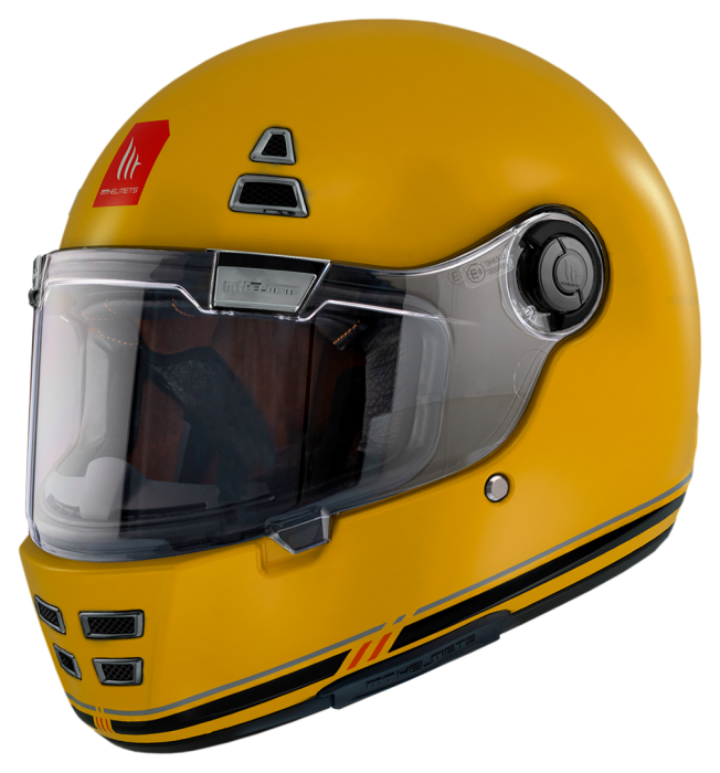 Мотошолом MT Jarama SV Solid C3 Yellow Matt