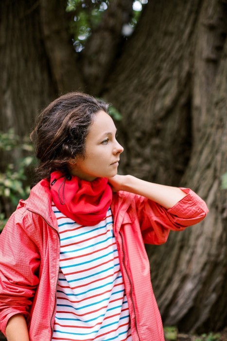 Пов'язка флісова Tribe Neck Warmer з затяжкою T-KF-0020 OS, red, укр, укр