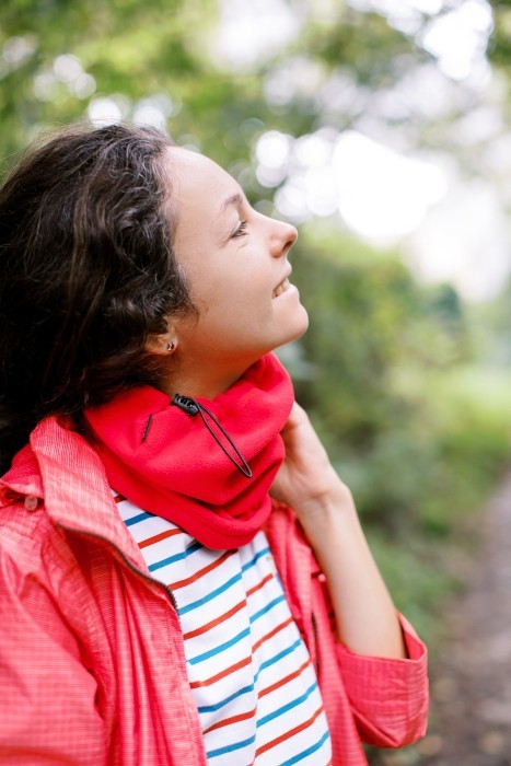 Пов'язка флісова Tribe Neck Warmer з затяжкою T-KF-0020 OS, red, укр, укр