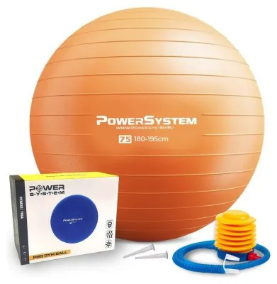 М'яч для фітнесу (фітбол) Power System PS-4013 Ø75 cm PRO Gymball Orange