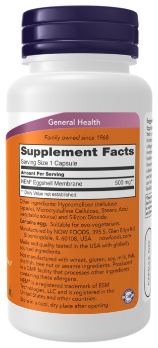 Eggshell Membrane 500mg - 60 caps