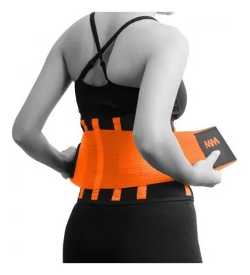 Пояс компрессійний MadMax MFA-277 Slimming belt Black/neon orange L