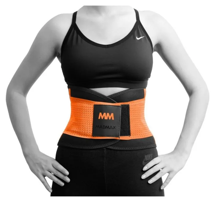 Пояс компрессійний MadMax MFA-277 Slimming belt Black/neon orange L