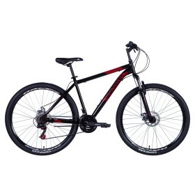 Велосипед 29&quot; Discovery RIDER 2024 (черно-красный)