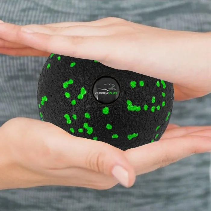 Массажний м'яч PowerPlay PP-4351 Epp Massage Ball (d10) Чорно/Зелений