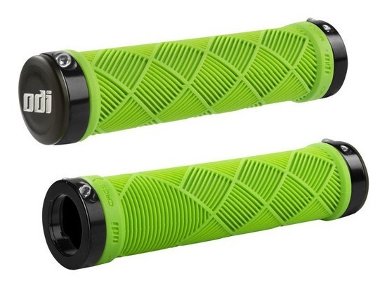 Грипсы ODI Cross Trainer MTB Lock-On Bonus Pack Lime Green w/Black Clamps (салатовые с черными замками)