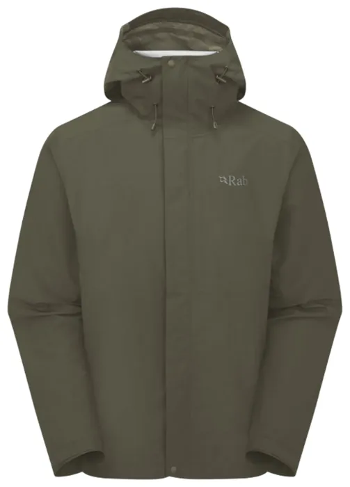 Мембранна куртка чоловіча Rab Downpour Jacket, Army