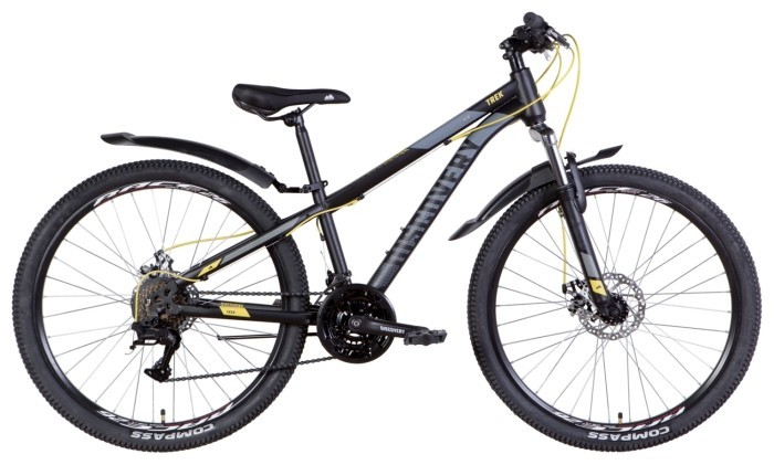 Велосипед 26" Discovery TREK AM DD 2022 (черно-желтый (м))