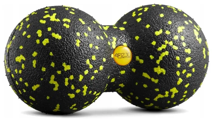 Масажний м'яч подвійний 4FIZJO EPP DuoBall 08 Black/Yellow (P-5907222931301)