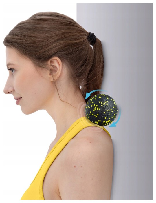 Масажний м'яч подвійний 4FIZJO EPP DuoBall 08 Black/Yellow (P-5907222931301)