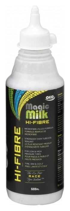 Герметик OKO Magik Milk Hi-fiber Race для камер та безкамерних покришок 500ml, укр, укр