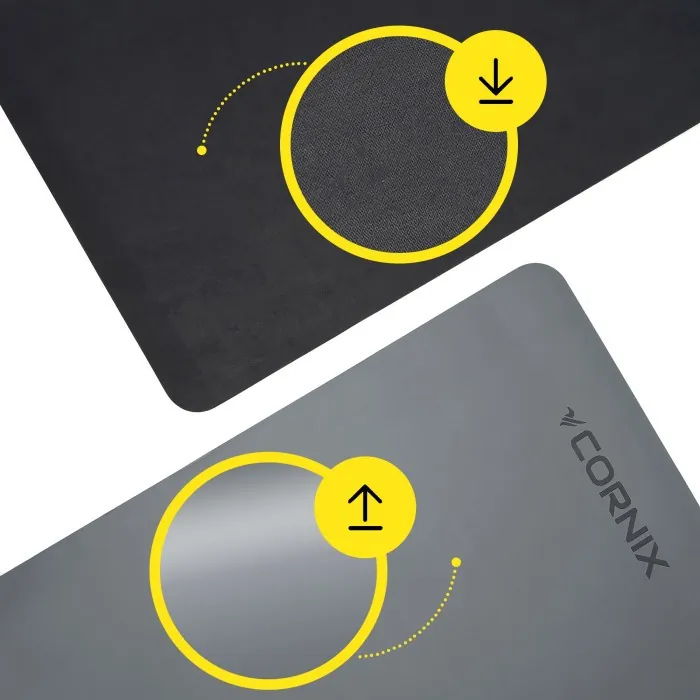 Коврики спортивные Cornix PU 183 x 68 x 0.4 см для йоги и фитнеса XR-0320 Grey