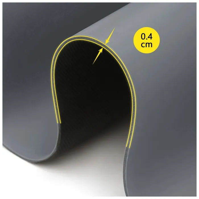 Коврики спортивные Cornix PU 183 x 68 x 0.4 см для йоги и фитнеса XR-0320 Grey