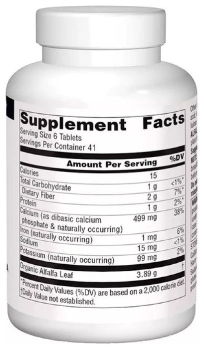 Alfalfa 648mg - 250 tabs