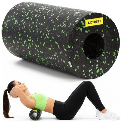 Масажний ролик Actiget EPP 29.5 x 15 см (валик, роллер) ACT0094 Black/Green