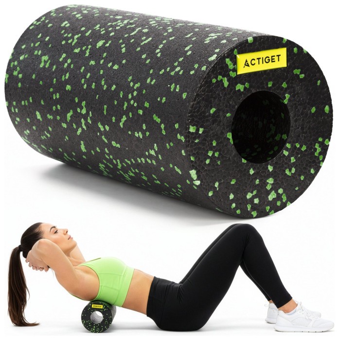 Масажний ролик Actiget EPP 29.5 x 15 см (валик, роллер) ACT0094 Black/Green