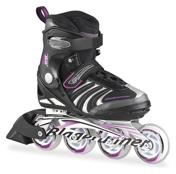 Роликові коньки для дорослих Bladerunner FORMULA 82 W 38 (7US) 240мм Black/purple (0T500500 N41), укр