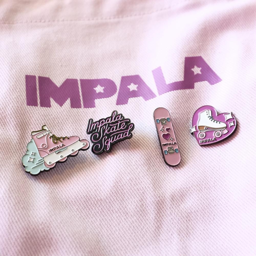 Брелоки Impala Skate Enamel Pin Pack Assorted, укр, укр