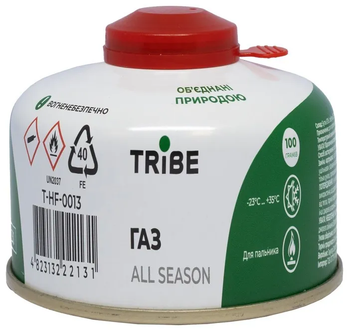 Картридж газовий Tribe різьбовий 100 г T-HF-0013