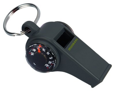 Munkees 3339 брелок-свисток 3 Function Whistle black