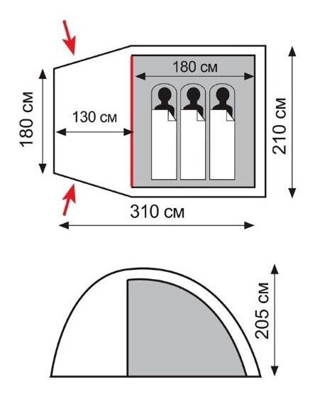 Палатка Totem Apache 3