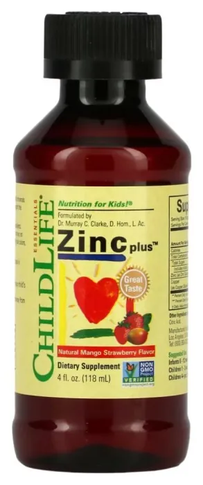 Zinc Plus Liquid - 118ml Natural Mango Strawberry
