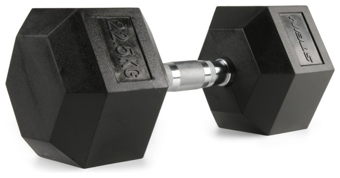 Гантель гексогональный 22,5 кг. Стейн. OK1013-22,5