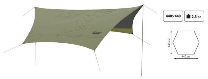 Тент со стойками Tramp Lite Tent green UTLT-034