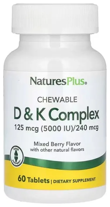 VIT D & K Complex 125mcg 5000 IU/ 240 mcg - 60 tabs