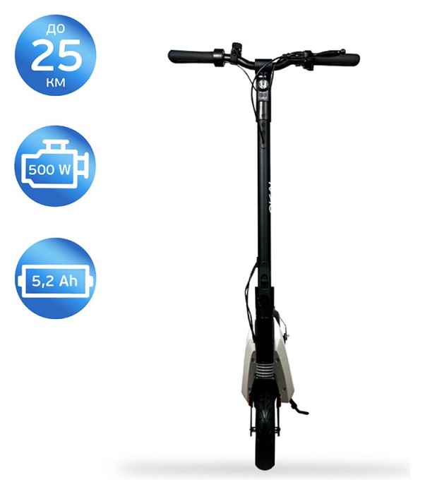 Електросамокат OKAI Zippy ES50С Black 8" 250W/500W, 5.2Ah, 20 km, 25 km/h, 10°, 13.5 kg