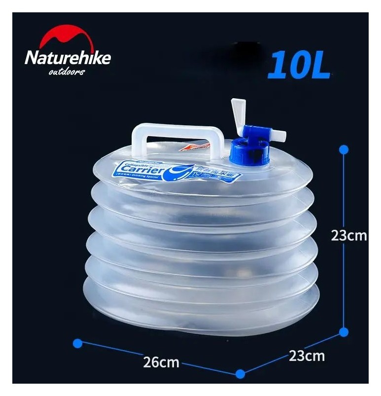 Каністра для води складана Naturehike LDPE4 NH14S002-T, 10 л