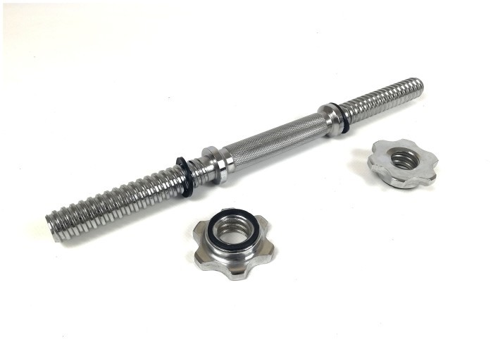 Гантельный гриф EasyFit 40 см Ø 25 мм хромированный