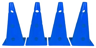 Конусы-фишки спортивные EasyFit 31 см (набор из 4 штук) синие