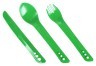 Вилка, ложка, нож Lifeventure Ellipse Cutlery green Фото - 2