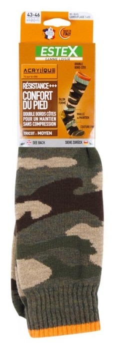 Гольфы туристические ESTEX (1410999) MI BAS CAMOUFLAGE 2023