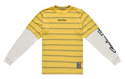 Джерси TLD SKYLINE FAKIE RIDE LS TEE; STRIPE [BUTTER] S