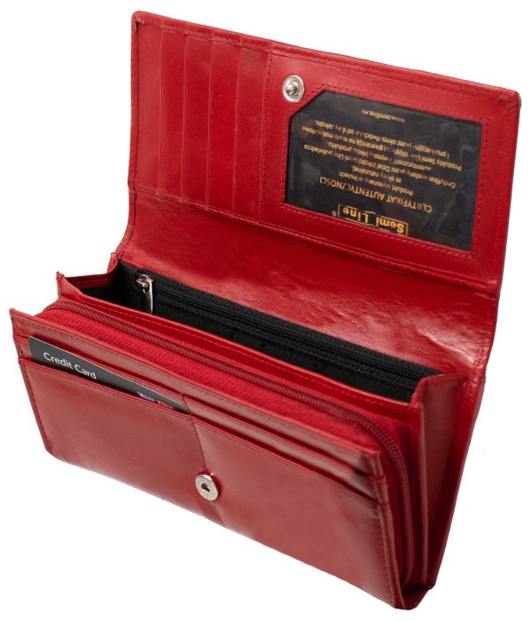 Кошелек женский кожаный Semi Line RFID Red (P8273-2) Discounted