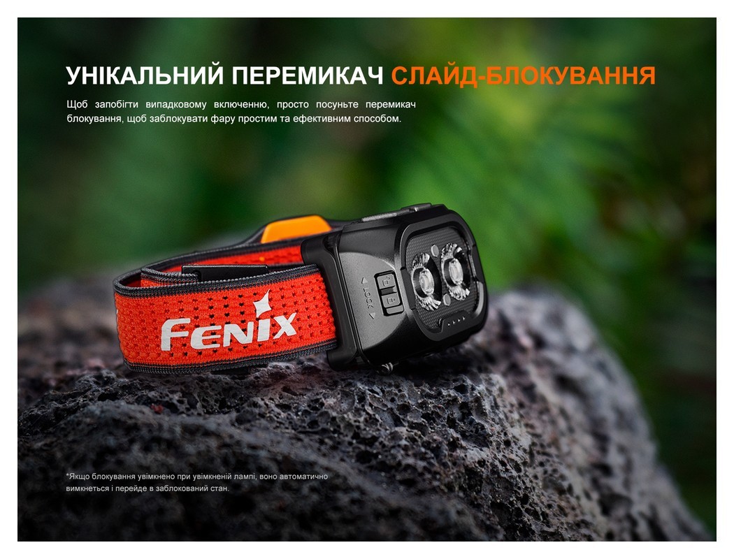 Ліхтар налобний Fenix HL18R-T V2.0 чорний, укр, укр