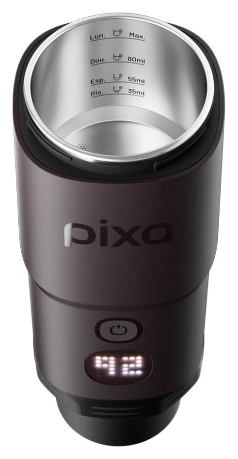 Портативная электрическая эспрессо кофеварка Wacaco Pixapresso для молотого кофе и капсул, темный бургунд