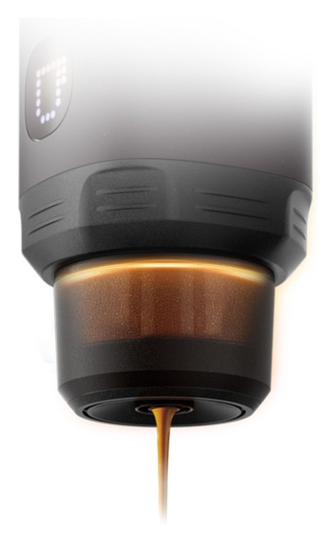 Портативная электрическая эспрессо кофеварка Wacaco Pixapresso для молотого кофе и капсул, темный бургунд