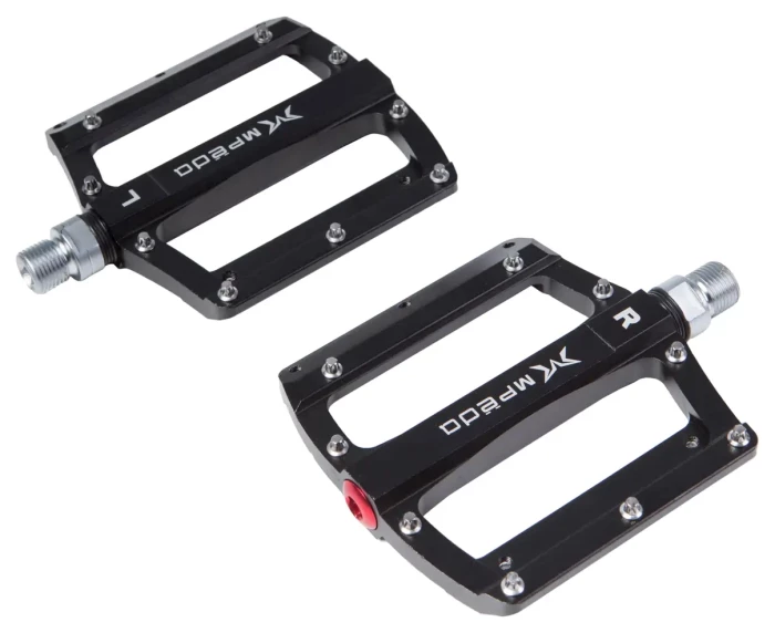 Педалі Алюмiнiй 101*105мм Mpeda ALNC-2026 BMX на 3 пром. подшипн. змінні шипи AM (брендоване пакування)