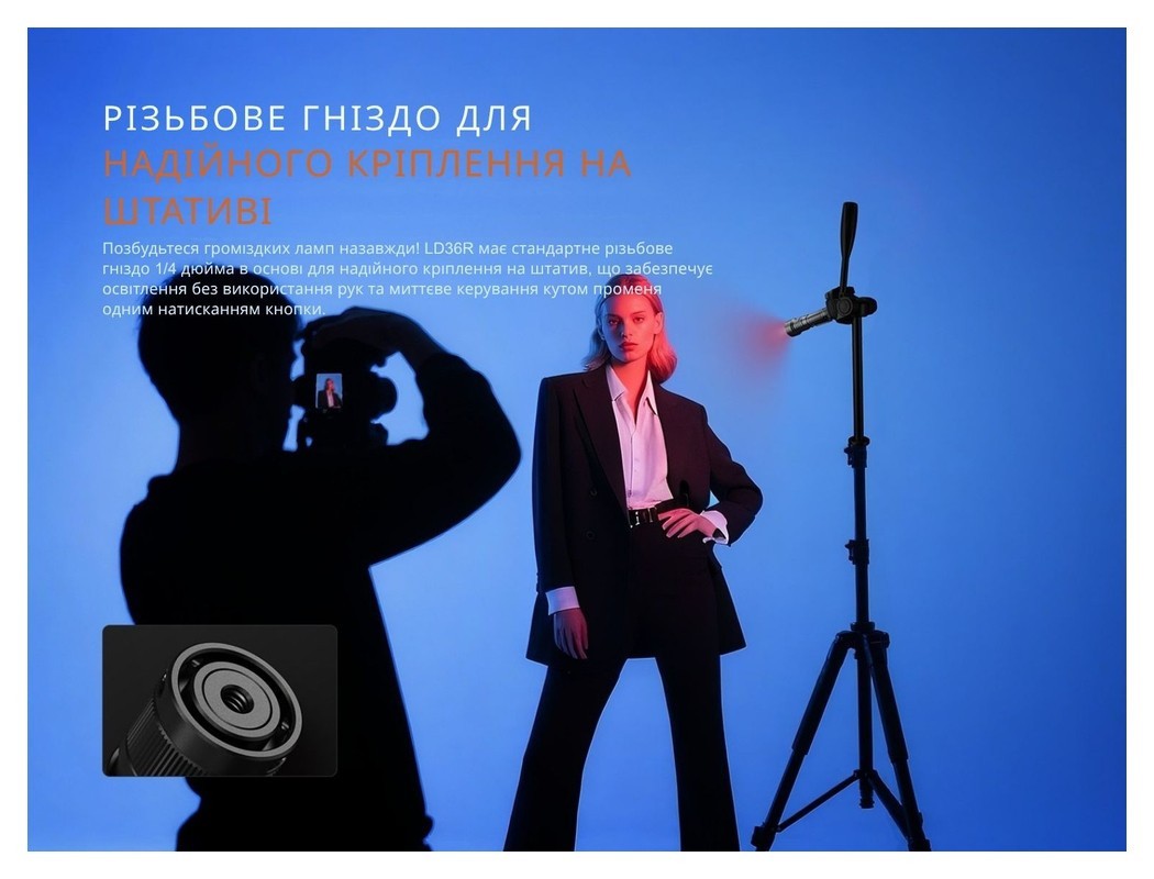 Фонарь ручной Fenix LD36RB черный