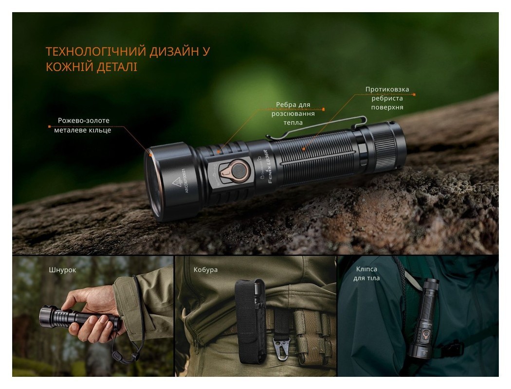 Фонарь ручной Fenix LD36RB черный