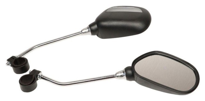 Зеркало с креплением на руль Пластик VLT PJ-122 черный AM (брендированная упаковка)