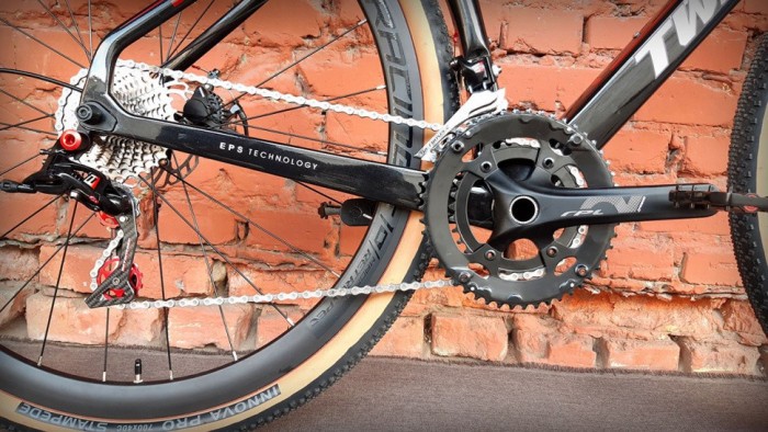 Велосипед карбоновий 28" Twitter Gravel RS-22S Carbon Black-Red