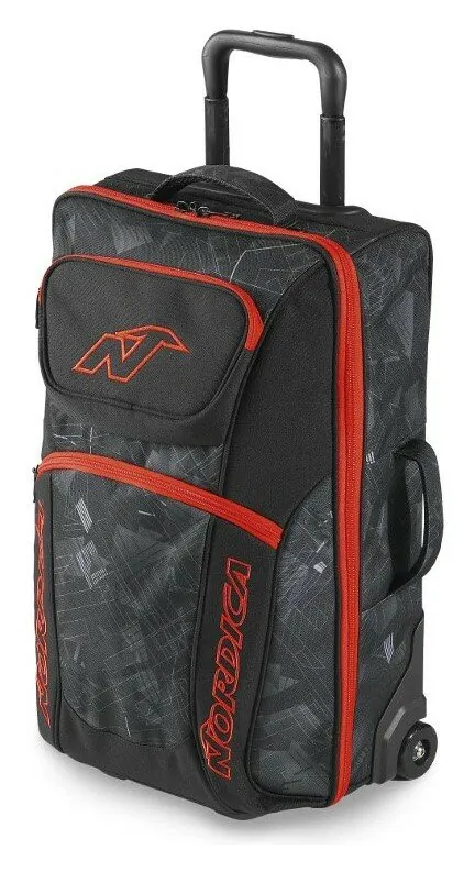 Сумка дорожня на коліщатках Nordica THE NORDICA CL. BOARD TROLLEY 40 L Black/red/future camo (0N302500) (40 L)