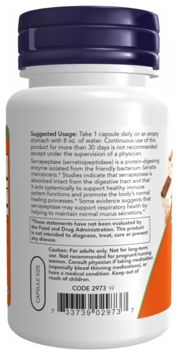 Serrapeptase 60,000 Units - 60 vcaps