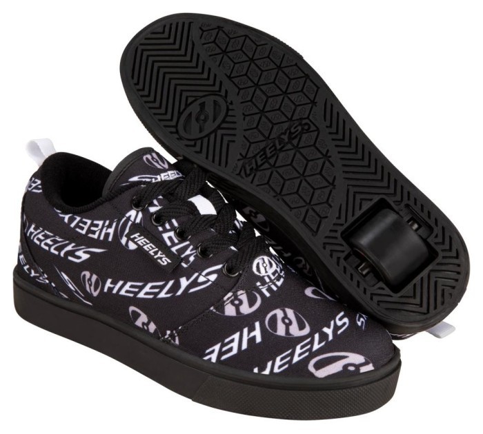 Роликові кросівки Heelys Pro 20 Prints HE101139 Black White Grey Swirl Logo, укр, укр