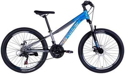 Велосипед ST 24" SPACE MARS DD FR рама-11" сине-серебристый 2025