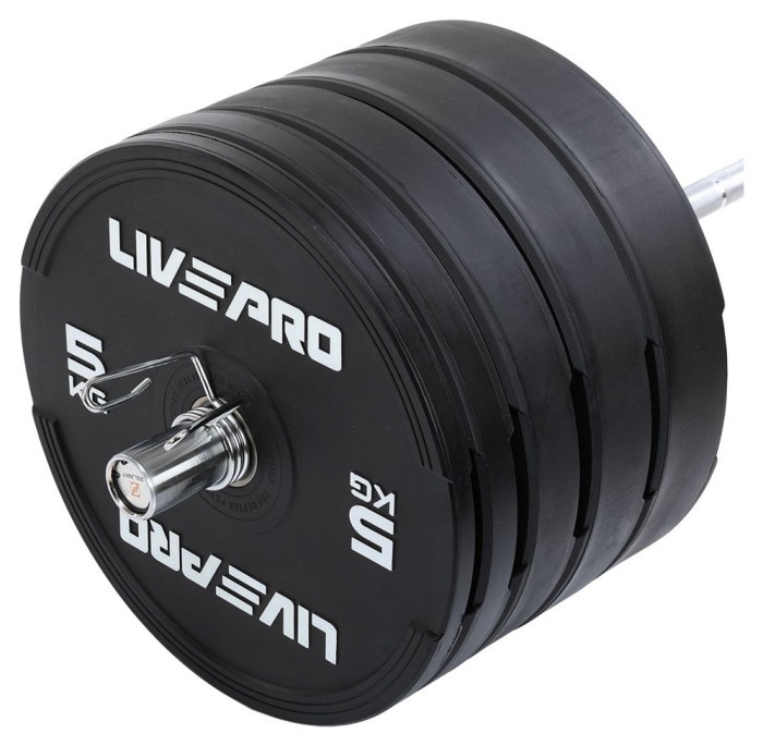 Диски бамперные олимпийские LiveUp LP8331 51 мм 5-10-15-20-25 кг